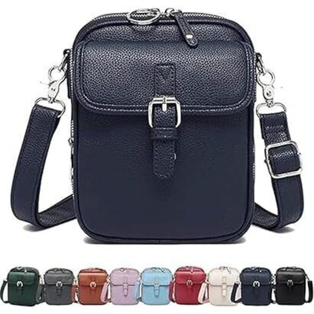 Leather Crossbody Bag For Women - 2025 Vintage Anti-Theft Messenger Bag With